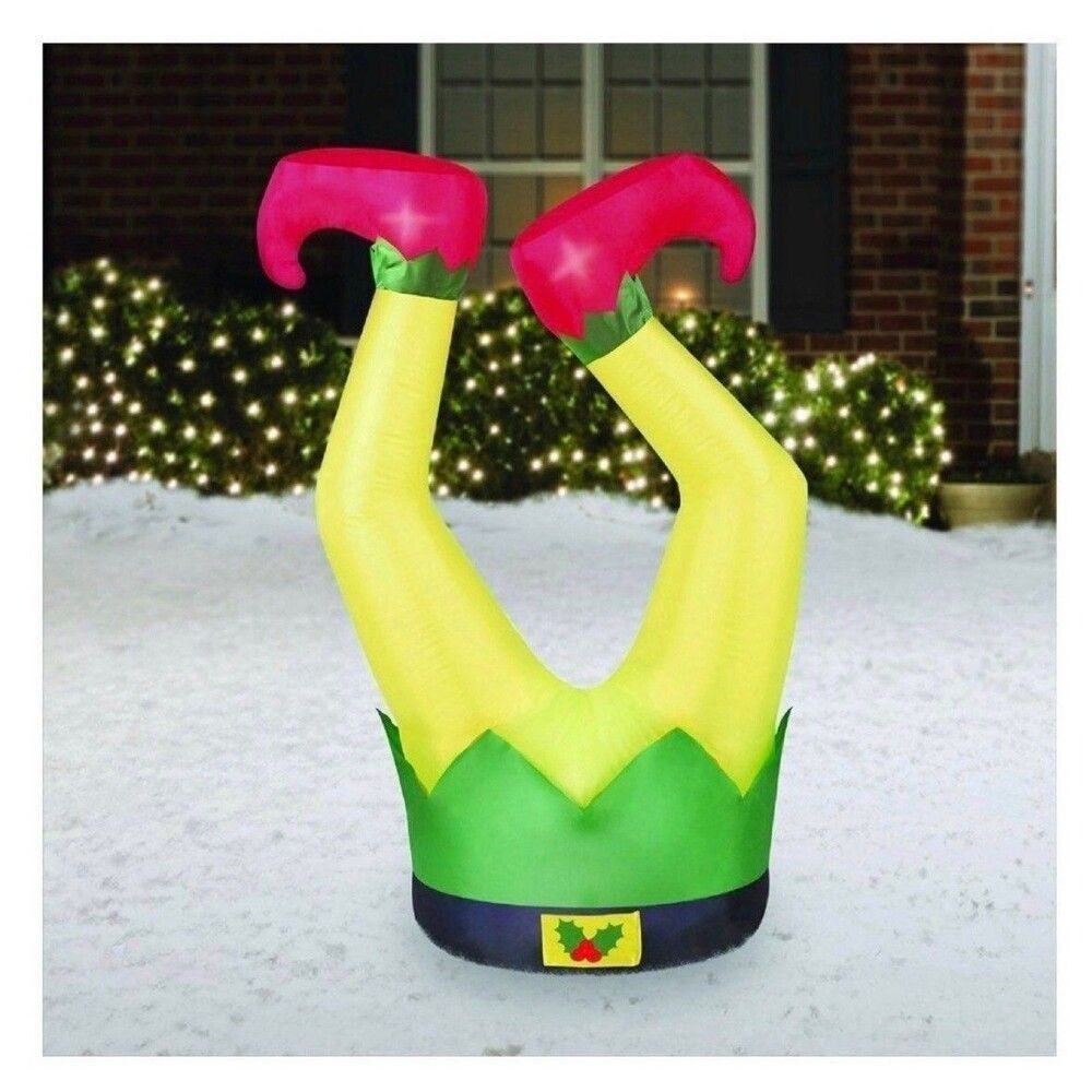 3.5ft Elf Legs Holiday Inflatable
